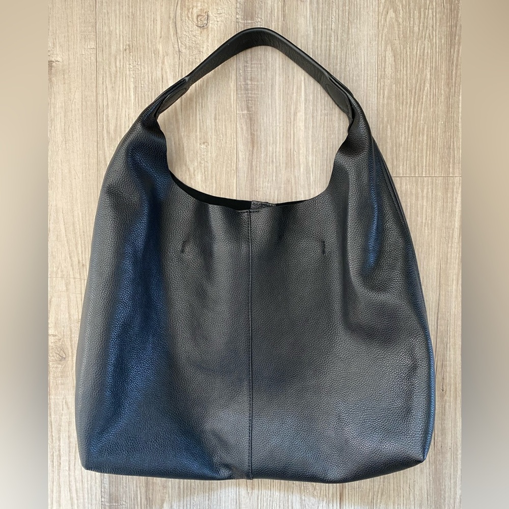 & other Stories Large Leather Hobo Bag